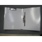 Wholesale Economical Double-Lever Clamp Document File Folder with check pattern, grey