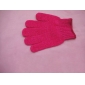 red warm machine knitting simple but attractive gloves