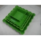square melamine mixing plate, set of 4