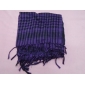 Wholesale DARK PURPLE SOFT FASHION KNITTED HOUNDSTOOTH NECK SCARF SHAWL WRAP