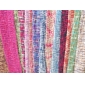 Wholesale The Perfect Gift Hand Colorful Big-belly Yarn Stripped Silk Square Scarf