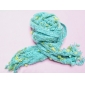 Wholesale Green Hand-knitted Soft Yarn Fringed Scarf Lady's Apparel Accessories