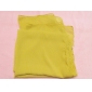 Wholesale Wonderful Yellow Chiffon Sripped Scarf Lady's Apparel Accessories With Hemming