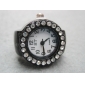 Wholesale 2010 Promotional newly design decorative mini finger ring shape electronic watch with artificial diamond accessory