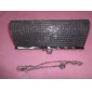 Wholesale Stylish Bright Silk Hollowed-out Steel-rimmed Removable Metal Chain Lady's Handbag