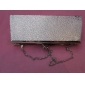 Wholesale Shining Stylish Veined Steel-rimmed Removable Metal Chain Lady's Handbag