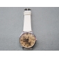 Wholesale 2010 Promotional Newly design decorative fashion nobler electronic wrist watch with white PU watchband