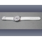 Wholesale 2010 Promotional Newly design decorative fashion nobler electronic wrist watch with white PU watchband