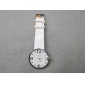 Wholesale 2010 Promotional newly design decorative fashion nobler electronic wrist watch with white PU watchband