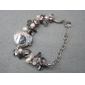 Wholesale 2010 Promotional Newly design decorative nobler alloy chain ladies' electronic watch with shell & pearl accessory