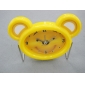 Wholesale 2010 Promotional newly design decorative cartoon bear shape vivid color plastic electronic clock