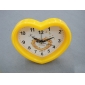 Wholesale 2010 Promotional Newly design decorative cartoon heart shape vivid color plastic electronic clock