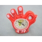 Wholesale 2010 Promotional newly decorative gesture shape vivid color high quality plastic electronic mini alarm clock