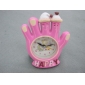Wholesale 2010 Promotional newly decorative gesture shape vivid color high quality plastic electronic mini alarm clock