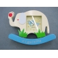 Wholesale 2010 Promotional newly decorative elephant shape vivid color high quality plastic electronic mini alarm clock