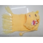Wholesale Exquisite Yellow 3-4 Years Size Hat and Scarf Set