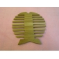 Wholesale Novel Design Beautiful Surface Fish Shape Bamboo Table Mat