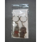 Wholesale Sweet Lovers Design Metal Keyring Key Chain