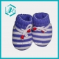 Warm Guarantee Purple White Alternated Wool Yarn Shoes