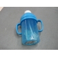 Wholesale 350ml Children blue plastic Water Bottle with two handles