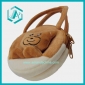 Wholesale Fuzzy small-sized round handbag with cute bear on it