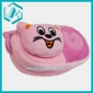 Plush cute pink purse for girls, cat sewed on it
