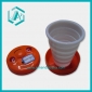 Wholesale Daily Use Plastic White Retractable Cup With Diameter 8CM And Height 10CM