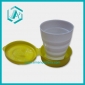 Wholesale Unique Design  Plastic White Retractable Cup With Diameter 7CM And Height 9CM