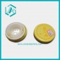 Wholesale Portable Daily Use Plastic Transparent Retractable Cup With Diameter 7CM And Height 8CM, Yellow Cover