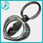Wholesale Stylish turnable heart shaped nickle plated key ring