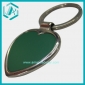 Wholesale Stylish cute nickle plated key ring, green heart shape