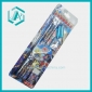Wholesale Stationery Sets, 6 pencils, 2 penciil caps, 1 pencil sharperner, 1 eraser, student use