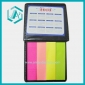 Wholesale Pocketable Fluorescent Paper Carry-on 8pcs Note Pad, Total Pages 100, A Black Cover