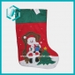 Wholesale Red stockings as gifrt Christmas sock with Santa Claise on it ornament