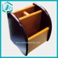 Wholesale 4" hand made wood Supplies brush pot for shool students and learners