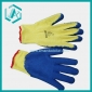 New blue and yellow mixed color rubber wrist  latex gloves