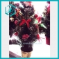 Wholesale 11.8" New inter design green economical artificial Christmas tree with bowknot and flower