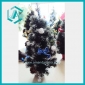 Wholesale New green artificial Christmas tree with white ball and blue bowknotfor decorating room