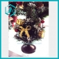 Wholesale 7.9" small artificial green Christmas tree with little yellow gift box