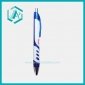 Wholesale Inter design portable blue and white plastic spring ball point pen stationery