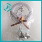 Wholesale Silver Christmas ornament with a deer and three bells Christmas tree decoration