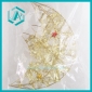 Wholesale Beautiful Christmas gift ornament gold moon pattern Christmas decoration Xmas tree decoraion