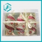 Wholesale Gold and red shining pine nut pattern Christmas gift ornament Xmas tree decoration