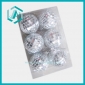Wholesale New design Christmas tree ornament glass ball with six colors 6pcs/ opp