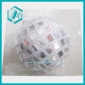 Wholesale New Christmas colorful ornament big glass ball with square glass pattern Christmas tree decoration