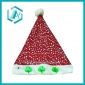 Wholesale bright red cotton polyester Chritmas hat & cap