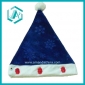 Wholesale 2010 newest style blue cotton polyester christmas cap&hat