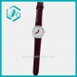 Wholesale Red Leather Chain Wrist Watch with White Dial for Girls