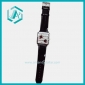 Wholesale Black Leather Chain White Dial Wrist Watch as a Gift
