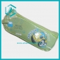 Cartoon green leather pencil case with cute cars designs suitable for kids stationery bag